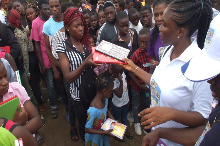 Babiene and her team reached out to over 1000 school children